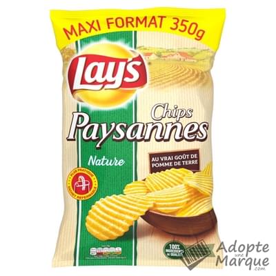 Lay's Chips Paysannes Nature Le sachet de 350G