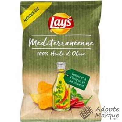 Lay's Chips Recette Méditerranéenne 100% Huile d'Olive infusée Origan & Piment Le sachet de 120G