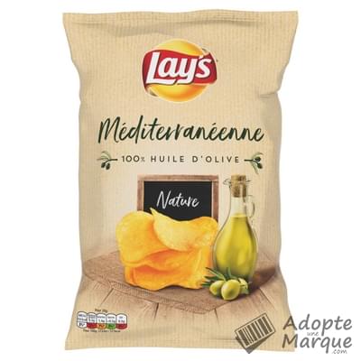 Lay's Chips Recette Méditerranéenne 100% Huile d'Olive Nature Le sachet de 130G