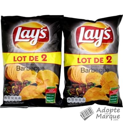 Lay's Chips saveur Barbecue Les 2 sachets de 130G