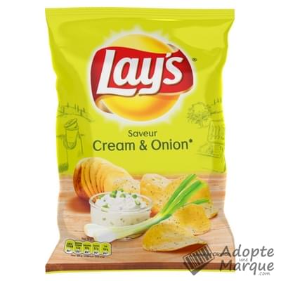 Lay's Chips saveur Cream & Onion Le sachet de 120G