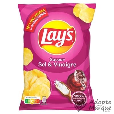 Lay's Chips saveur Sel & Vinaigre Le sachet de 130G