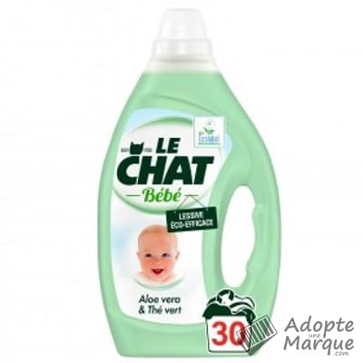 Le Chat Lessive Liquide Bébé - Aloe Vera & Thé Vert "Le bidon de 1,5L (30 lavages)"