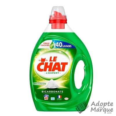 Le Chat Lessive Liquide L'Expert - Bicarbonate Le bidon de 2L (40 lavages)