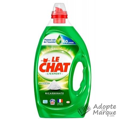 Le Chat Lessive Liquide L'Expert - Bicarbonate Le bidon de 3L (60 lavages)