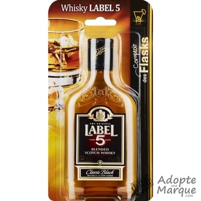 Le Comptoir Des Flasks Label 5 - Whisky Ecosse Blended 40% vol. La flask de 20CL