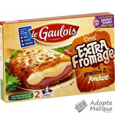 Le Gaulois Croq' Extra Fromage gratiné & très fondant La boîte de 2 - 200G