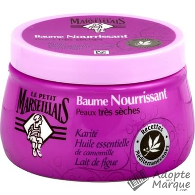 Le Petit Marseillais Baume Nourrissant Peaux Très Sèches Recette Méditerranéenne Le pot de 250ML