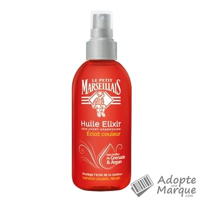 Le Petit Marseillais Huile Elixir Eclat Couleur (Cheveux Colorés & Méchés) Le flacon de 150ML