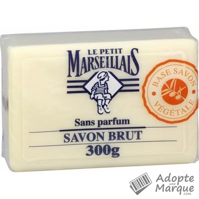 Le Petit Marseillais Savon Solide Brut Le pain de savon de 300G