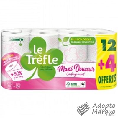 Le Trèfle Papier toilette Maxi Douceur Les 16 rouleaux