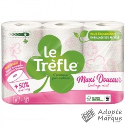 Le Trèfle Papier toilette Maxi Douceur Les 6 rouleaux