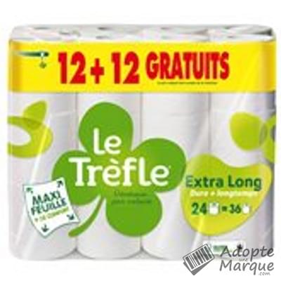 Le Trèfle Papier toilette MaXi feuille Extra Long Les 24 rouleaux