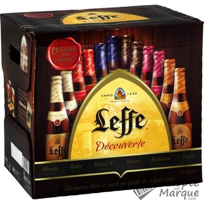 Leffe Assortiment Découverte Bières d'Abbaye Belge - 6 Saveurs : Blonde, Ruby, Rituel, Triple, Radieuse & Brune Les 12 bouteilles de 33CL