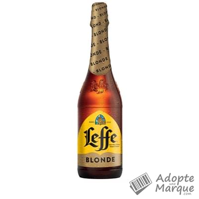 Leffe Bière Blonde d'Abbaye Belge - 6,6% vol. La bouteille de 75CL