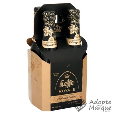 Leffe Royale Whitbread Golding - Bière d'Abbaye Belge - 7,5% vol. Les 4 bouteilles de 33CL
