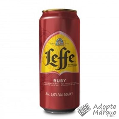 Leffe Ruby - Bière d'Abbaye Belge arômatisée aux Fruits Rouges - 5% vol. La canette de 50CL