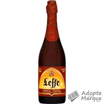 Leffe Triple - Bière d'Abbaye Belge Corsée - 8,5% vol. La bouteille de 75CL