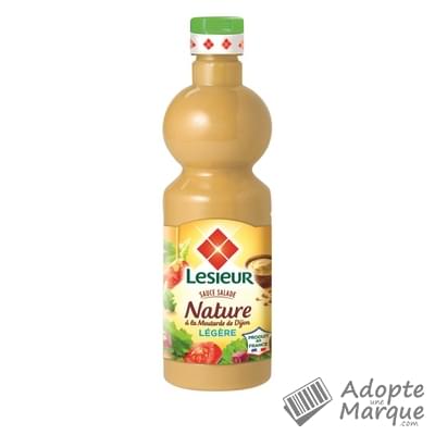 Lesieur Sauce Salade Légère Nature à la Moutarde de Dijon Le flacon de 500ML