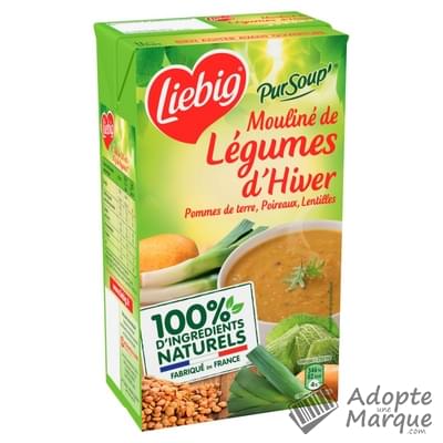 Liebig PurSoup' Soupe de Pommes de terre, Poireaux & Lentilles La brique de 1L