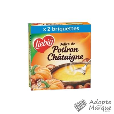 Liebig Soupe Gourmande Délice de Potiron & Châtaigne Les 2 briques de 35CL