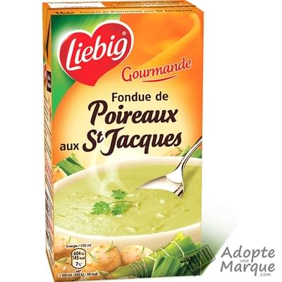 Liebig Soupe Gourmande Fondue de Poireaux aux Saint-Jacques La brique de 1L