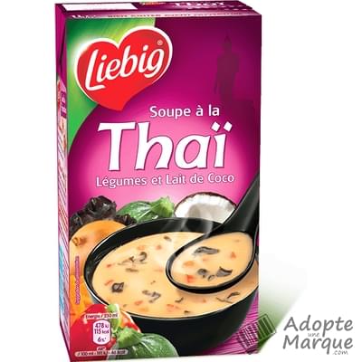 Liebig Soupe à la Thaï (Légumes & Lait de Coco) La brique de 1L