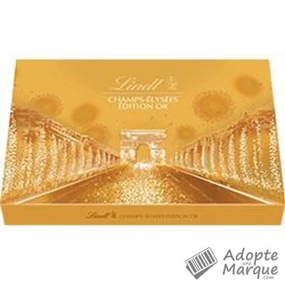 Lindt Champs-Elysées Or - Assortiment de Chocolats au Lait, Noirs & Blancs La boîte de 468G