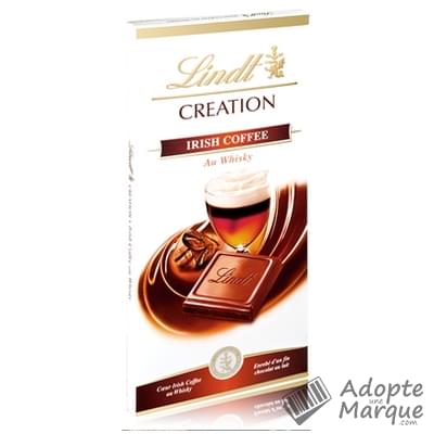 Lindt Création - Tablette Chocolat au Lait & Irish Coffee La tablette de 150G