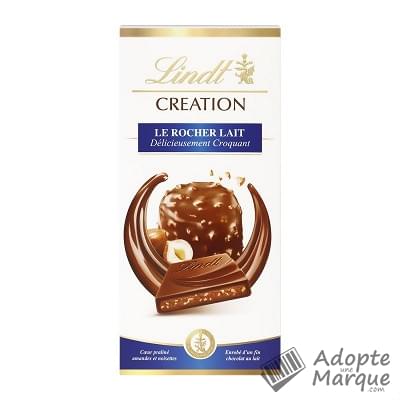 Lindt Création - Tablette Chocolat au Lait & Rocher Lait La tablette de 150G