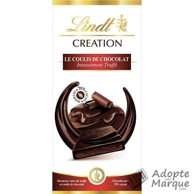 Lindt Création - Tablette Chocolat Noir & Coulis de Chocolat La tablette de 150G