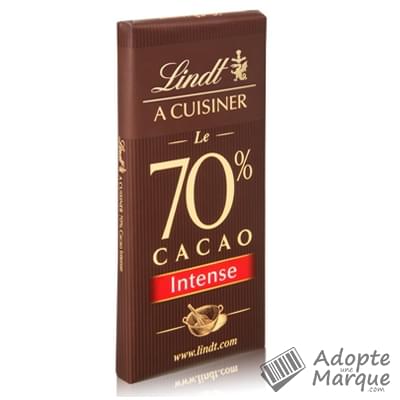 Lindt A Cuisiner - Tablette Chocolat Noir 70% Cacao La tablette de 200G