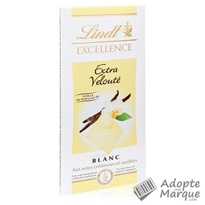 Lindt Excellence - Tablette Chocolat Blanc & Vanille de Madagascar La tablette de 100G