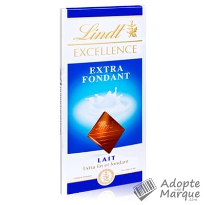 Lindt Excellence - Tablette Chocolat au Lait Extra fondant La tablette de 100G