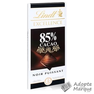 Lindt Excellence - Tablette Chocolat Noir 85% Cacao Noir Puissant La tablette de 100G