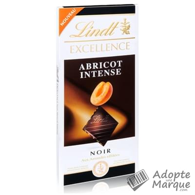 Lindt Excellence - Tablette Chocolat Noir & Abricot Intense La tablette de 100G