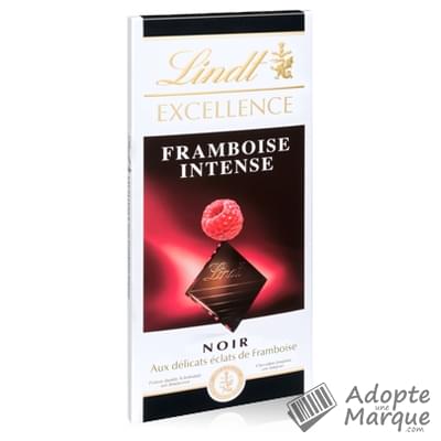 Lindt Excellence - Tablette Chocolat Noir & Framboise Intense La tablette de 100G