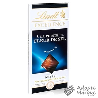 Lindt Excellence - Tablette Chocolat Noir & Pointe de Fleur de Sel La tablette de 100G