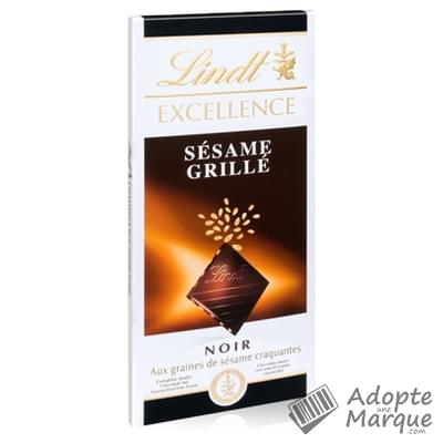 Lindt Excellence - Tablette Chocolat Noir & Sésame grillé La tablette de 100G