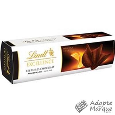 Lindt Excellence - Tuiles au Chocolat Noir & Orange intense Le paquet de 125G