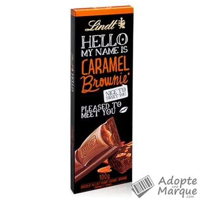 Lindt Hello Lait Caramel Brownie La tablette de 100G