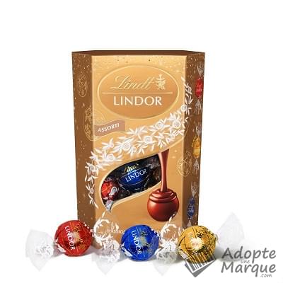 Lindt Lindor - Bouchées Assorties (Chocolat au Lait, Blanc & Noir) La boîte de 200G