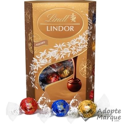 Lindt Lindor - Bouchées Assorties (Chocolat au Lait, Blanc & Noir) La boîte de 337G