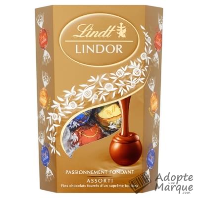 Lindt Lindor - Bouchées Assorties Coeur fondant (Chocolat au Lait, Blanc & Noir) La boîte de 200G