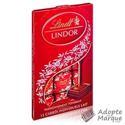 Lindt Lindor - Carrés de Chocolat au Lait La boîte de 15 carrés - 145G
