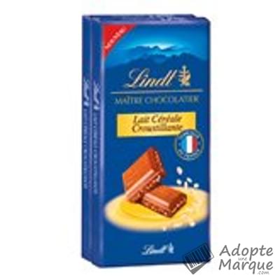 Lindt Maître Chocolatier - Tablette Chocolat au Lait & Céréale Croustillante Les 2 tablettes de 110G