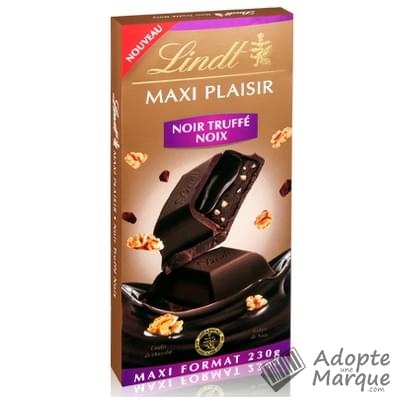 Lindt Maxi Plaisir - Tablette Chocolat Noir Truffé Noix La tablette de 230G