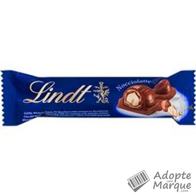 Lindt Nocciolatte - Barre Chocolat au Lait fourée Noisettes La barre de 40G