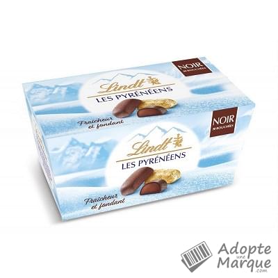 Lindt Les Pyrenéens - Bouchées de Chocolat Noir La boîte de 219G