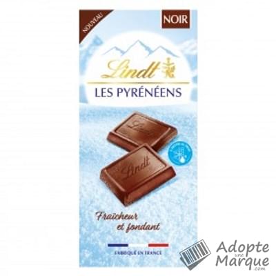 Lindt Les Pyrénéens - Tablette Chocolat Noir La tablette de 150G